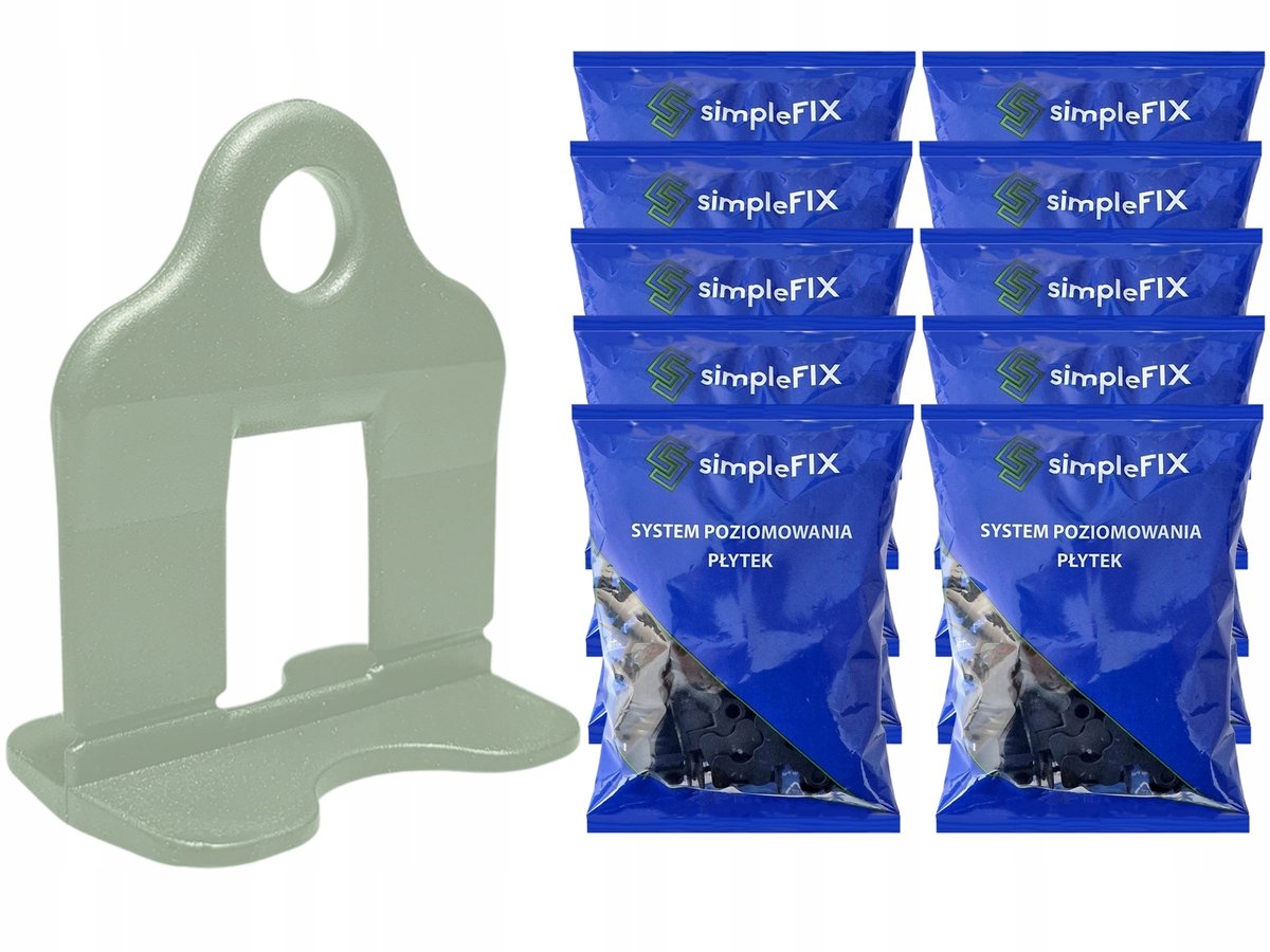 Simplefix Tegellevelsysteem 1000 Clips 1,5mm