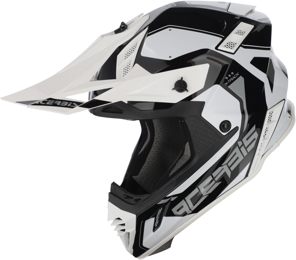 Acerbis X-Track Zwart Wit Crosshelm - Helm