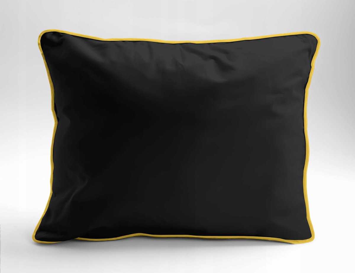 Dekbedovertrek Mako Katoen 70x80cm Zwart Premium