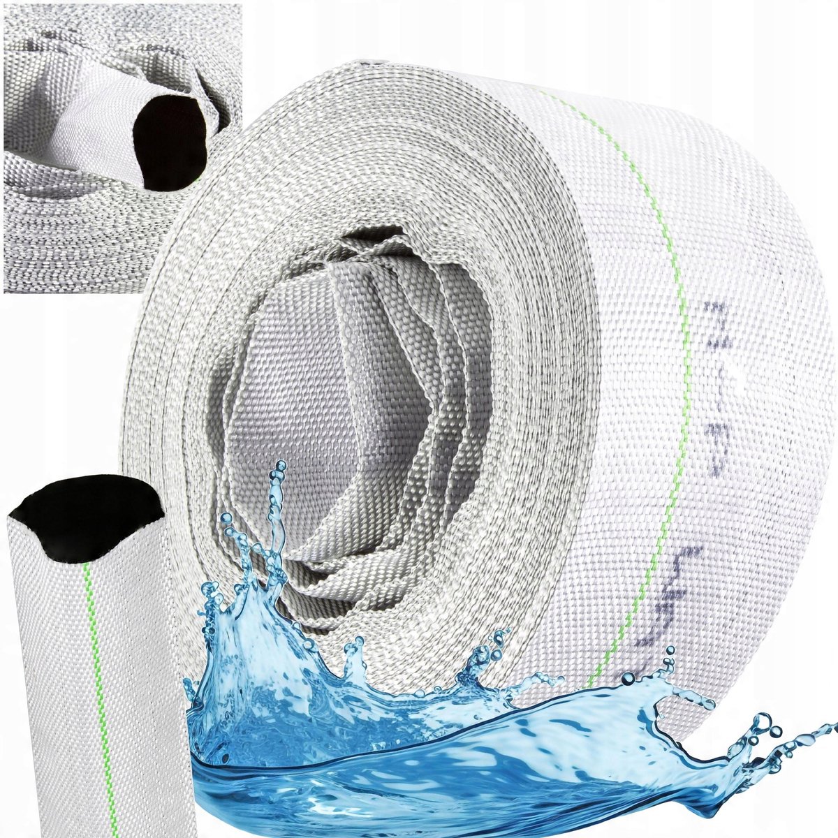 Brandweerslang 2" 20m voor vuil water, pompen en tuin