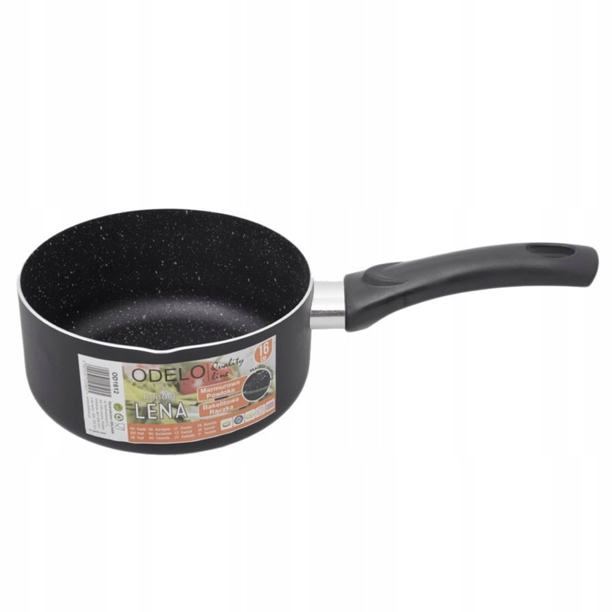 Marmeren steelpan 1,3L - Voor melk, sauzen, inductie