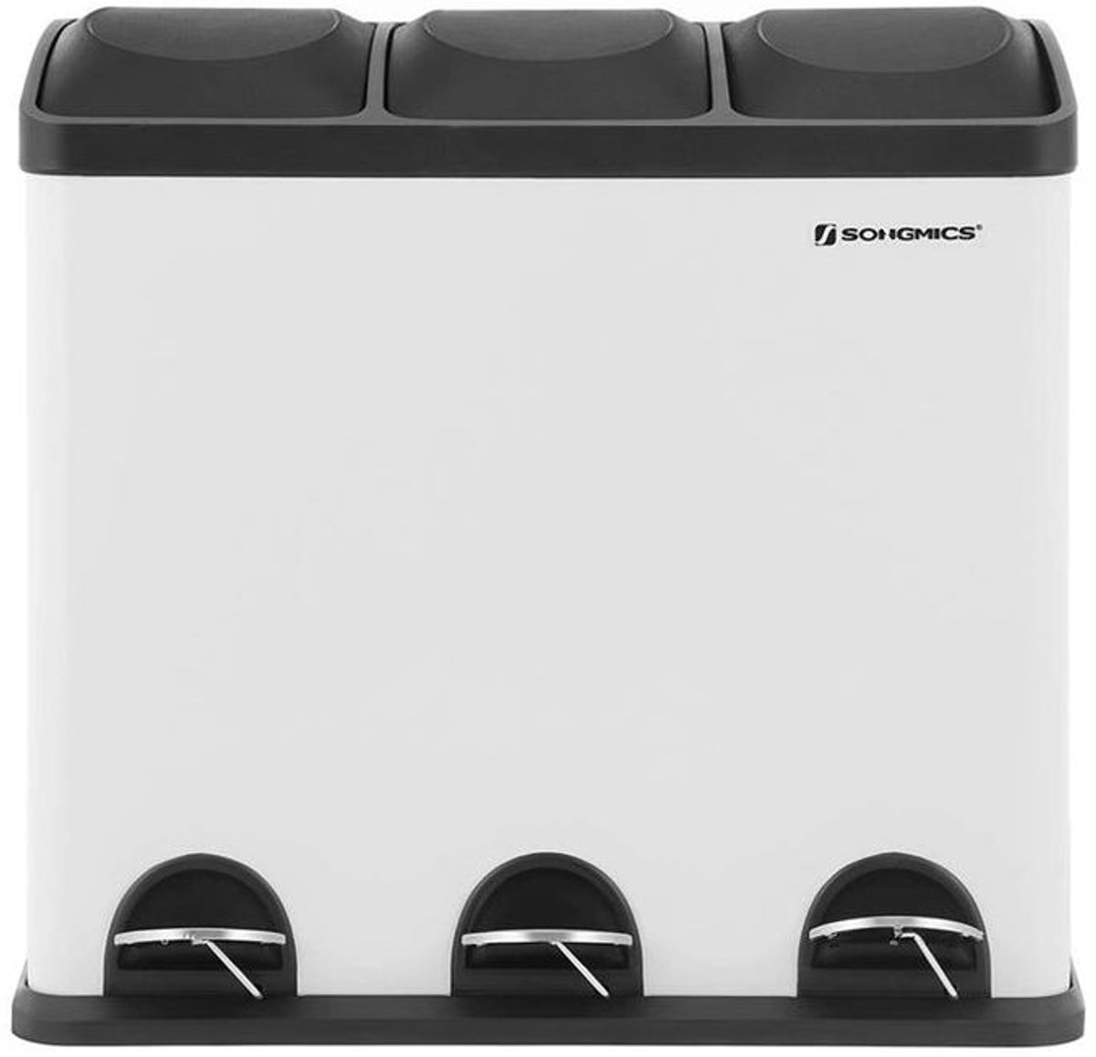 Keukenprullenbak – 54 liter – RVS – Zilver