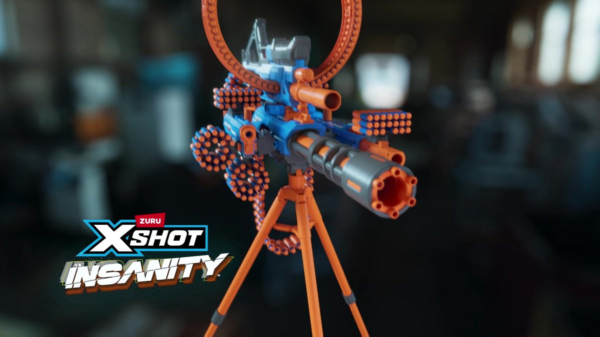XSHOT Insanity Clip Mania - Gemotoriseerde Dart Blaster met 72
