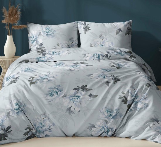 Bloemen Super King Dekbedovertrek Set Plaid Planten