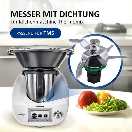 Thermomix TM5 Mes, Mes voor Vorwerk Thermomix TM5 Keukenmachine, Reserveonderdeel en Vervangende Accessoire - Keuken- en Kookaccessoires van Thermomix — afbeelding 4