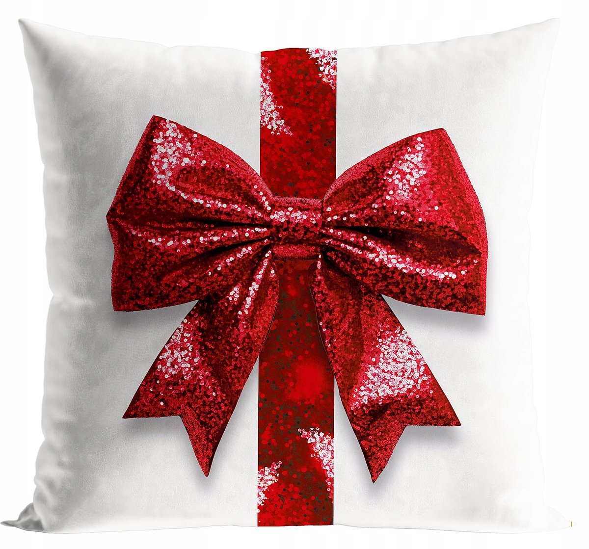 Kerst Sierkussenhoes 40x40cm met Glitter Knit Print