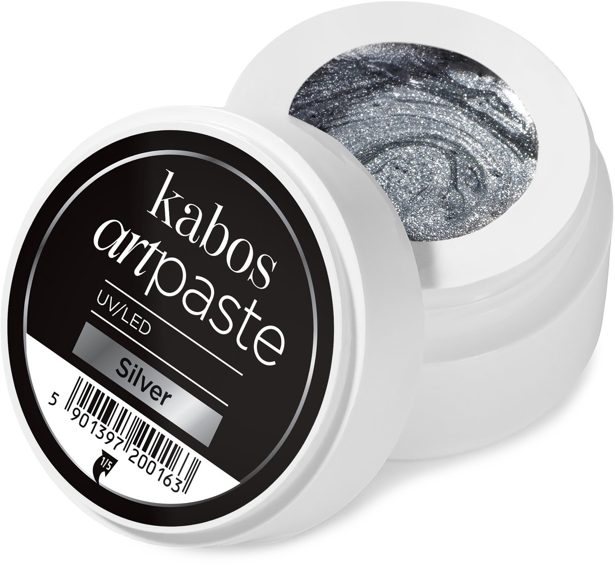 Pasta voor nageldecoraties Kabos ArtPaste Silver 5 g