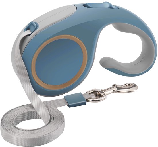 PHILORN Oprolbare Hondenriem 5m, Zware Uitvoering Uitschuifbare Hondenriem - Klitvrij, Rem met één Hand, Antisliphandgreep, Nacht Reflecterend Veiligheids Ontwerp, voor Kleine Grote Honden tot 110 lbs PHILORN Oprolbare Hondenriem 5m, Zware Uitvoering Uitschuifbare Hondenriem - Klitvrij, Rem met één Hand, Antisliphandgreep, Nacht Reflecterend Veiligheids Ontwerp, voor Kleine Grote Honden tot 110 lbs