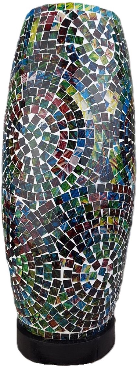 MigoStyling - Mozaik - Oosterse - Arabische - Marokkaanse - Decoratieve - Tafellamp - Slaapkamer - Woonkamer - Multi Color- Hoogte 45 cm