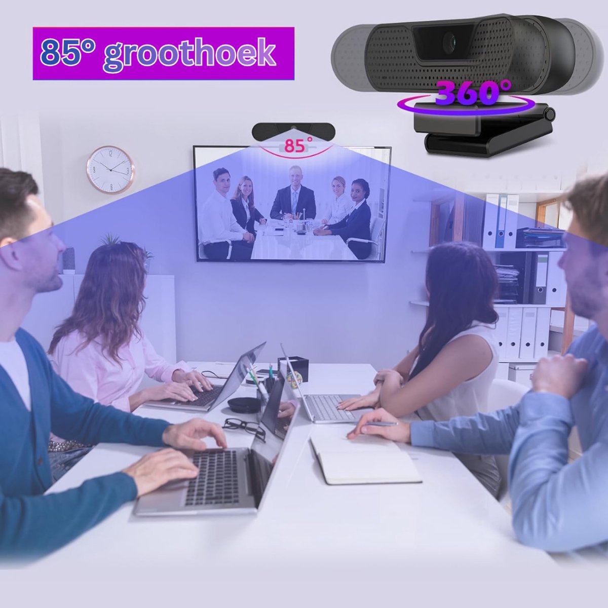 DailySupplies Webcam voor PC - Streaming Camera - 4K Kwaliteit thumbnail 2