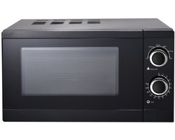 Hausberg HB-8005NG Magnetron 700 W Zwart | 20 L Compacte Solo-Microwave Met 6 Vermogensstanden & Ontdooifunctie