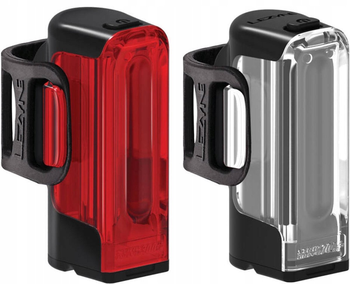 Lezyne Strip+ Drive & Strip Drive 300+ Fietslampenset USB-C