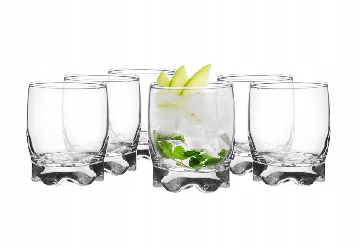6x glazen 250 ml - perfect voor drankjes, sap en water