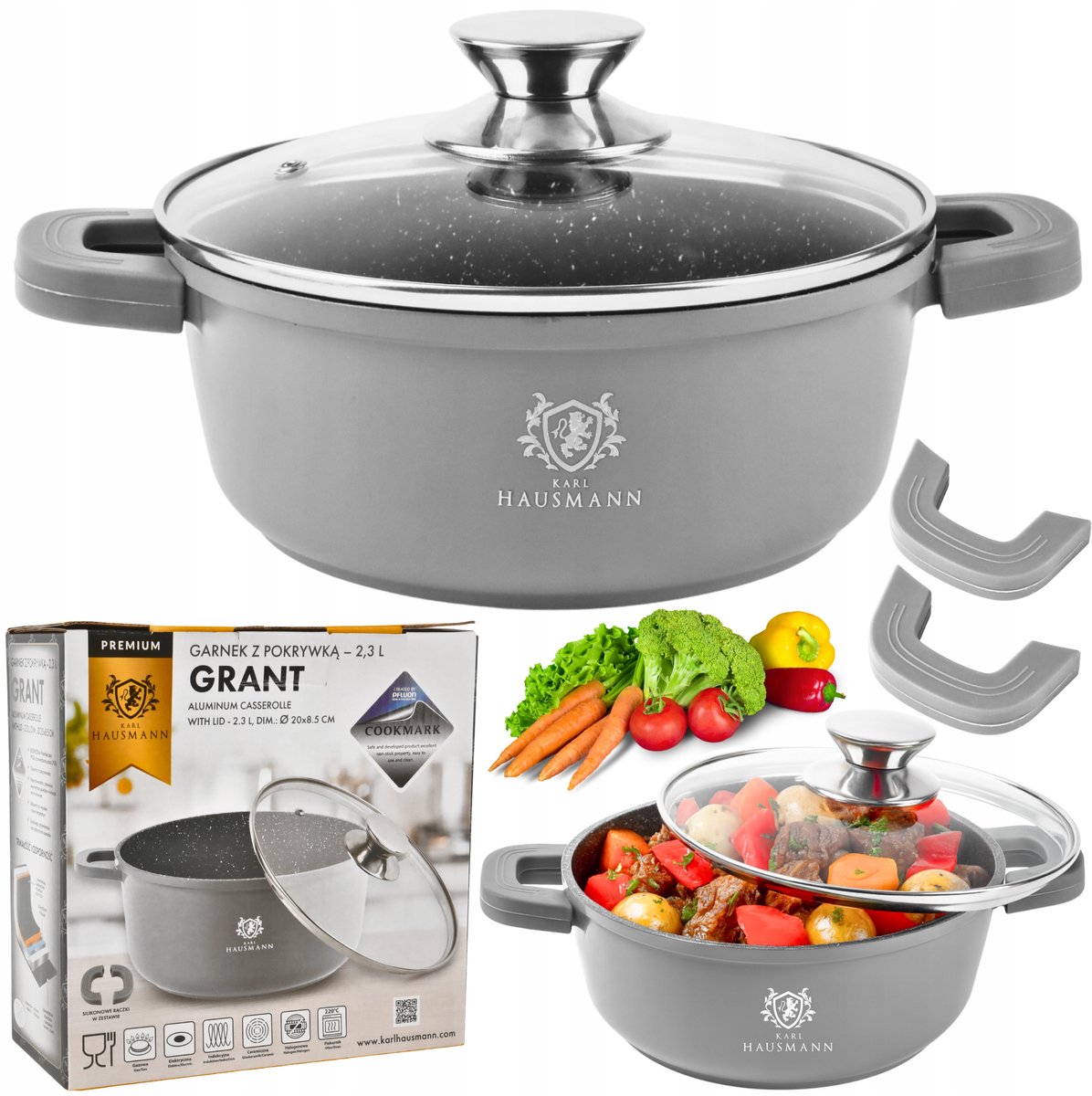 Karl Hausmann GRANT Granietenpan 2.3L - Gesicht voor Alle Foruizen