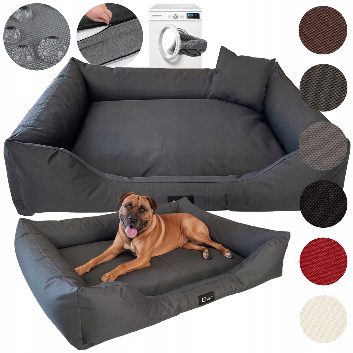 Hondenbed 3XL+ 160x110cm Waterdicht - Duurzaam & Wasbaar