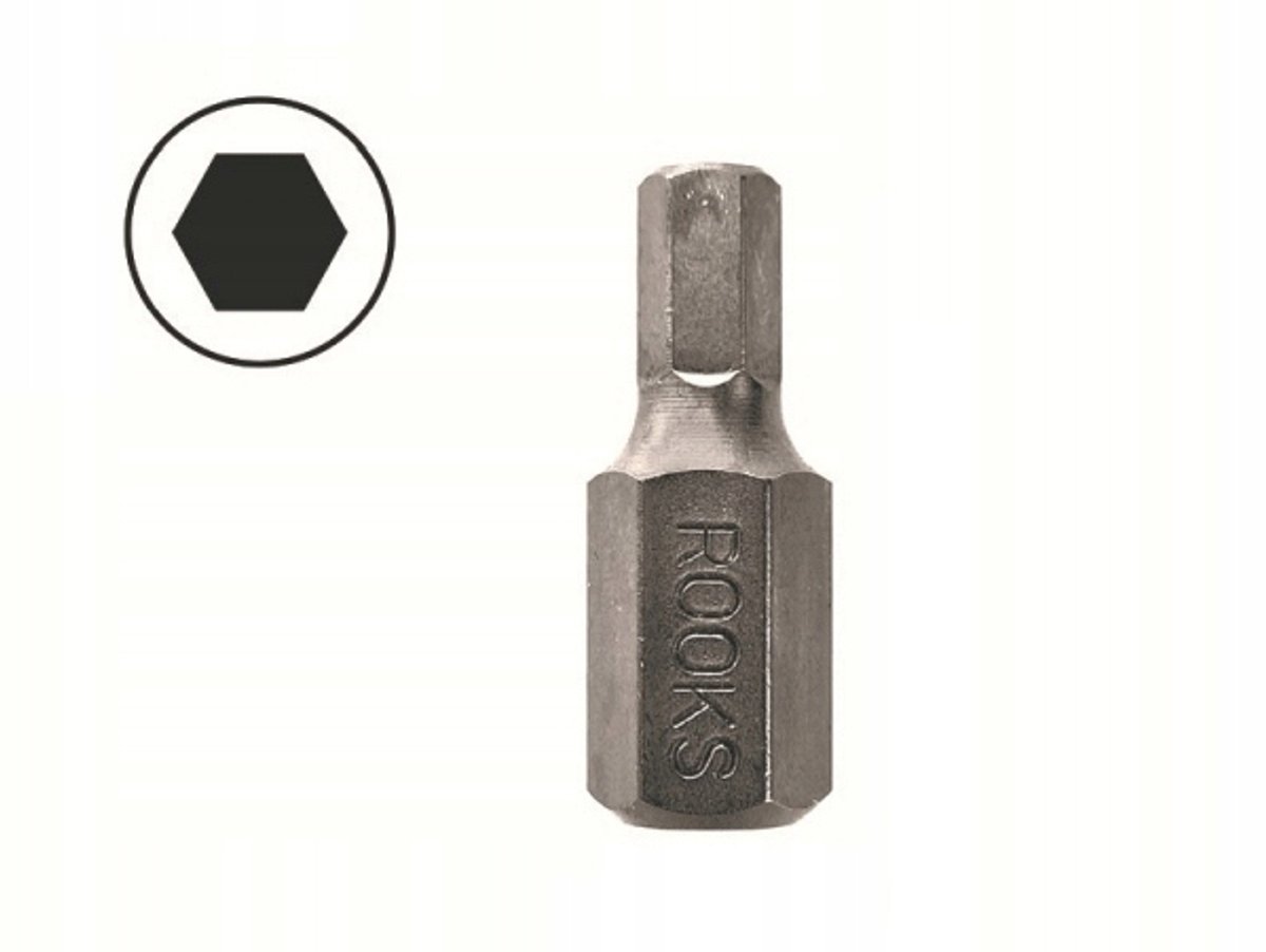 Rooks Bit 3/8" Hex 4mm x 30mm - 20 Stuks (S2 Staal)