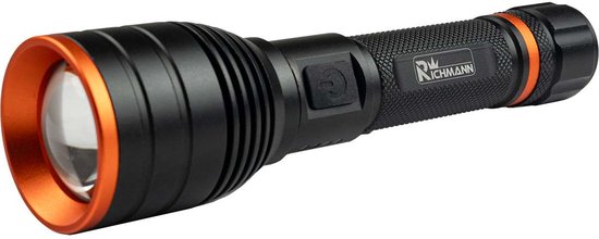 Aluminium Zaklamp oplaadbaar – 10W LED, 1000 lumen, 164mm, met Zoomfunctie