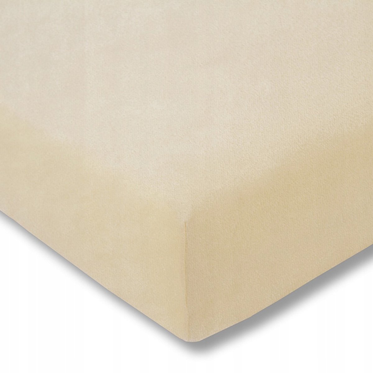Estella Flanellen Hoeslaken 200x200cm - Zacht & Warm - Crème