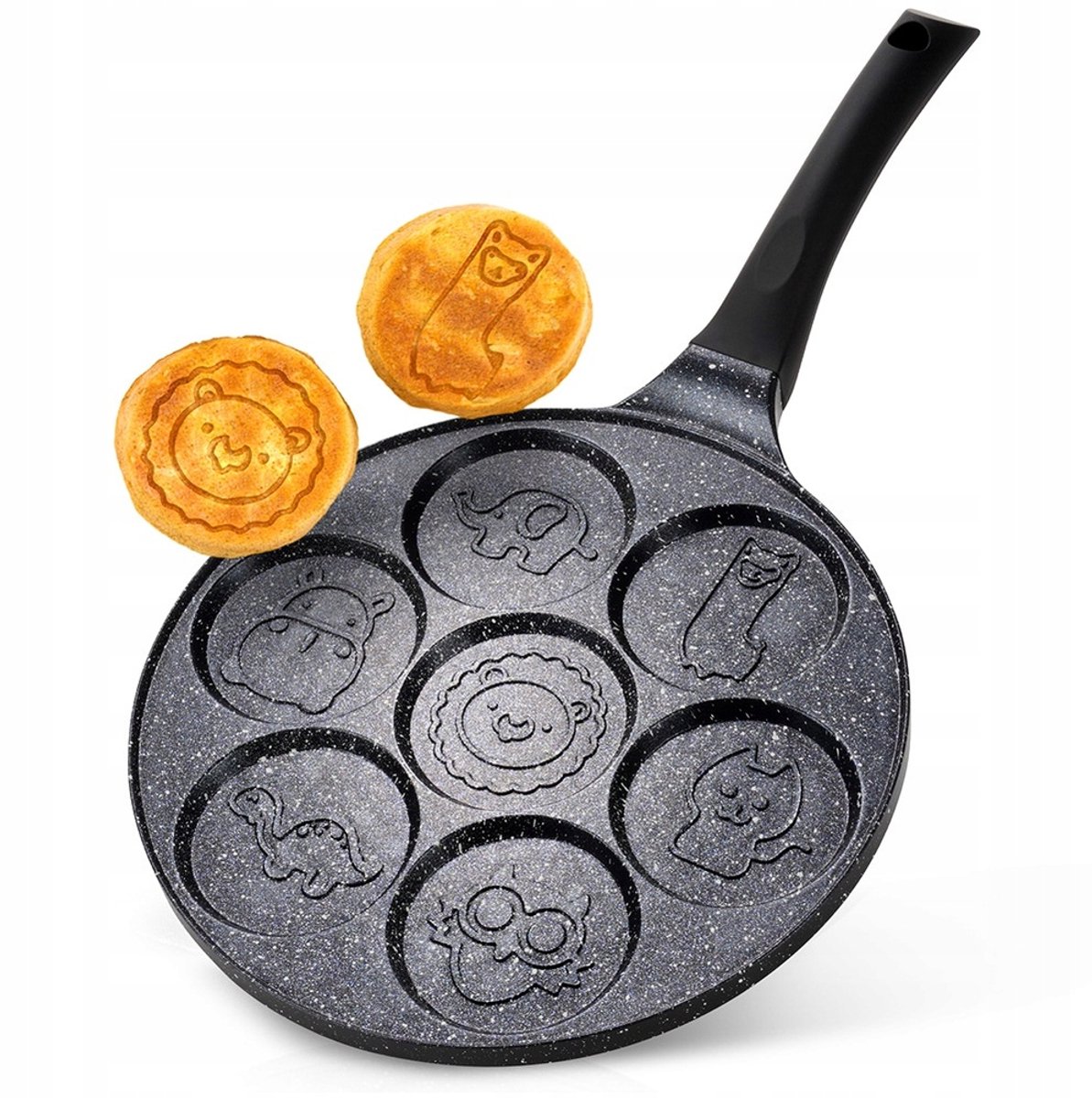 Granieten volume met 7 poorten - Black Line 26 cm