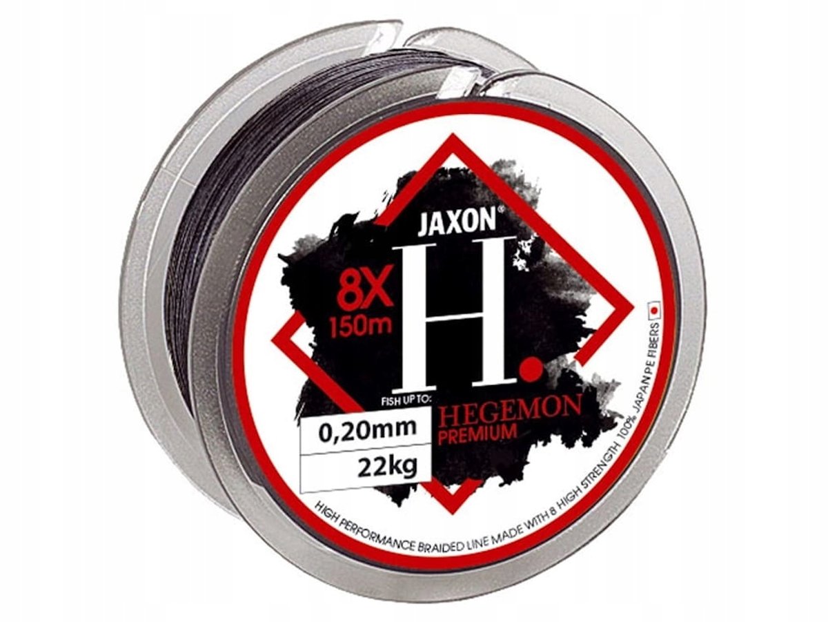 Jaxon Hegemon Premium 8x Vislijn - 0.18mm - 10m - 19kg - Donkergrijs