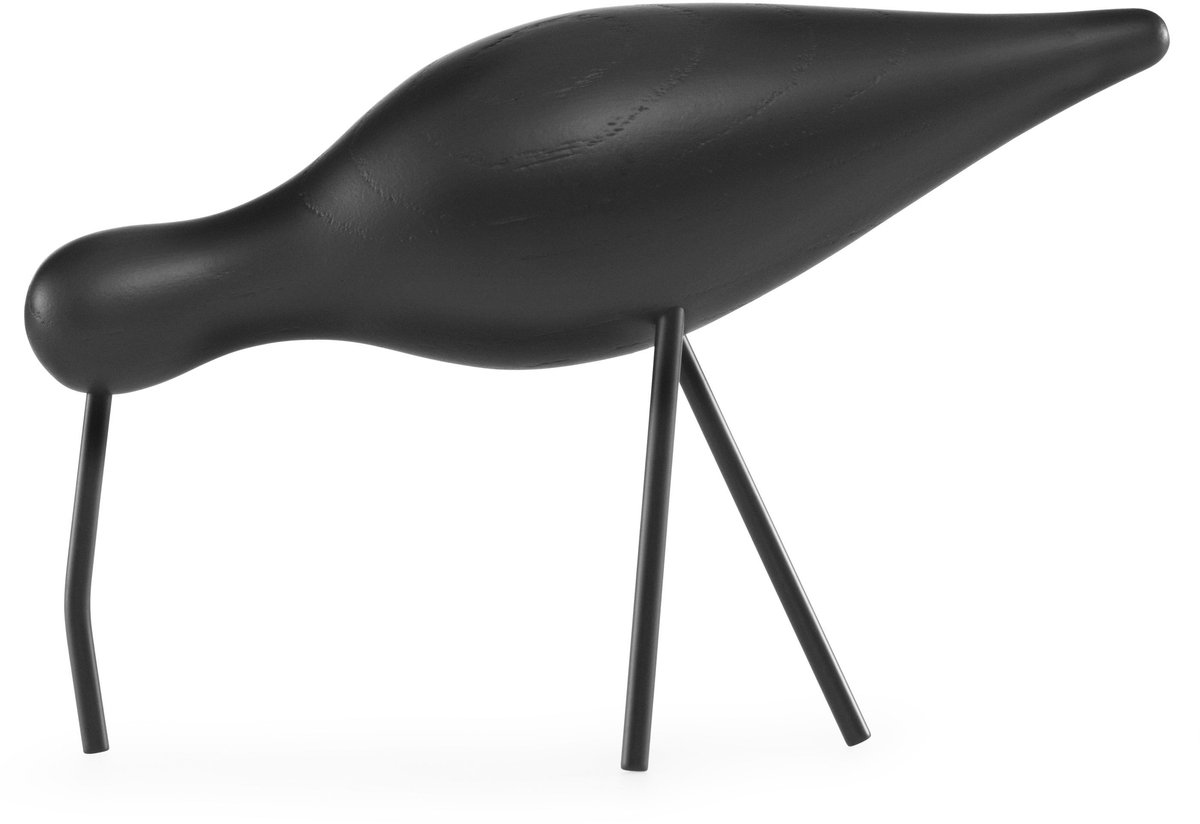 Shorebird Vogel Decoratie Large Black/black