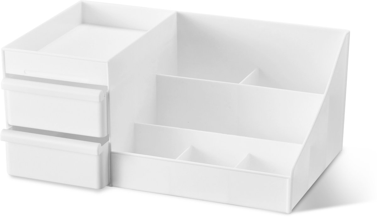YONO Make Up Organizer met Lades - Skincare Organizer - Parfum Houder - Nagellak - Wit