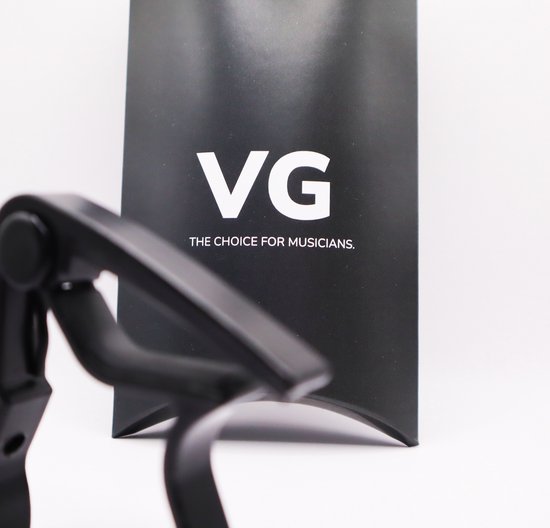 VG Capodastre pour Guitare - Électrique - Acoustique - Capodastre de Luxe - Design Moderne - Zwart