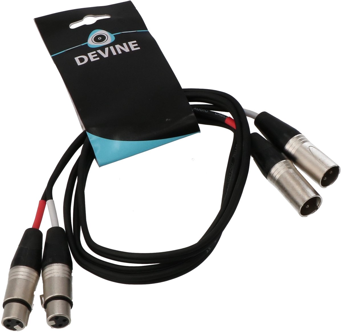 Devine MIC1002/1.5 microfoonkabel 2x XLR female - 2x XLR male 1.5 m