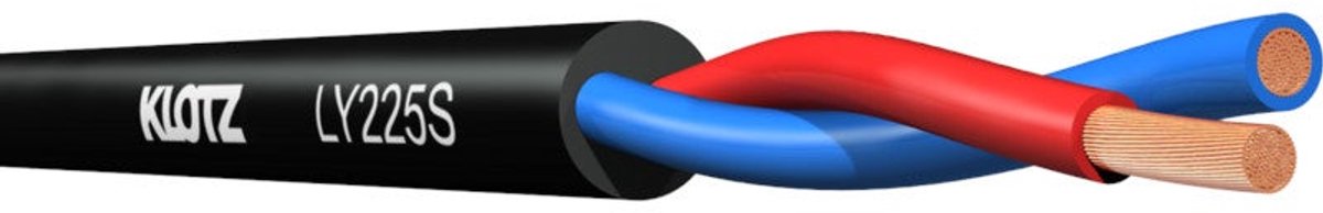 Klotz LY225S.100 speakerkabel, 2x 2.5 mm², 100 meter