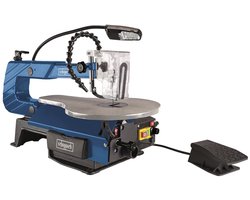 Scheppach Figuurzaagmachine Deco-XLS - 120W - Variabele snelheidsinstelling 500-1700/min - Verstelbare zaaghoek - 0-45° - Voetpedaal - LED werklamp - Flexibele stofblazer