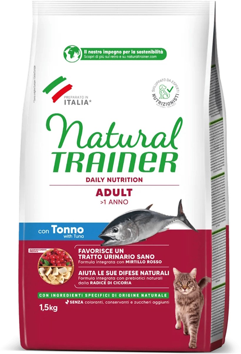 Natural Trainer Adult Tonijn 1,5 kg - Kattenvoer