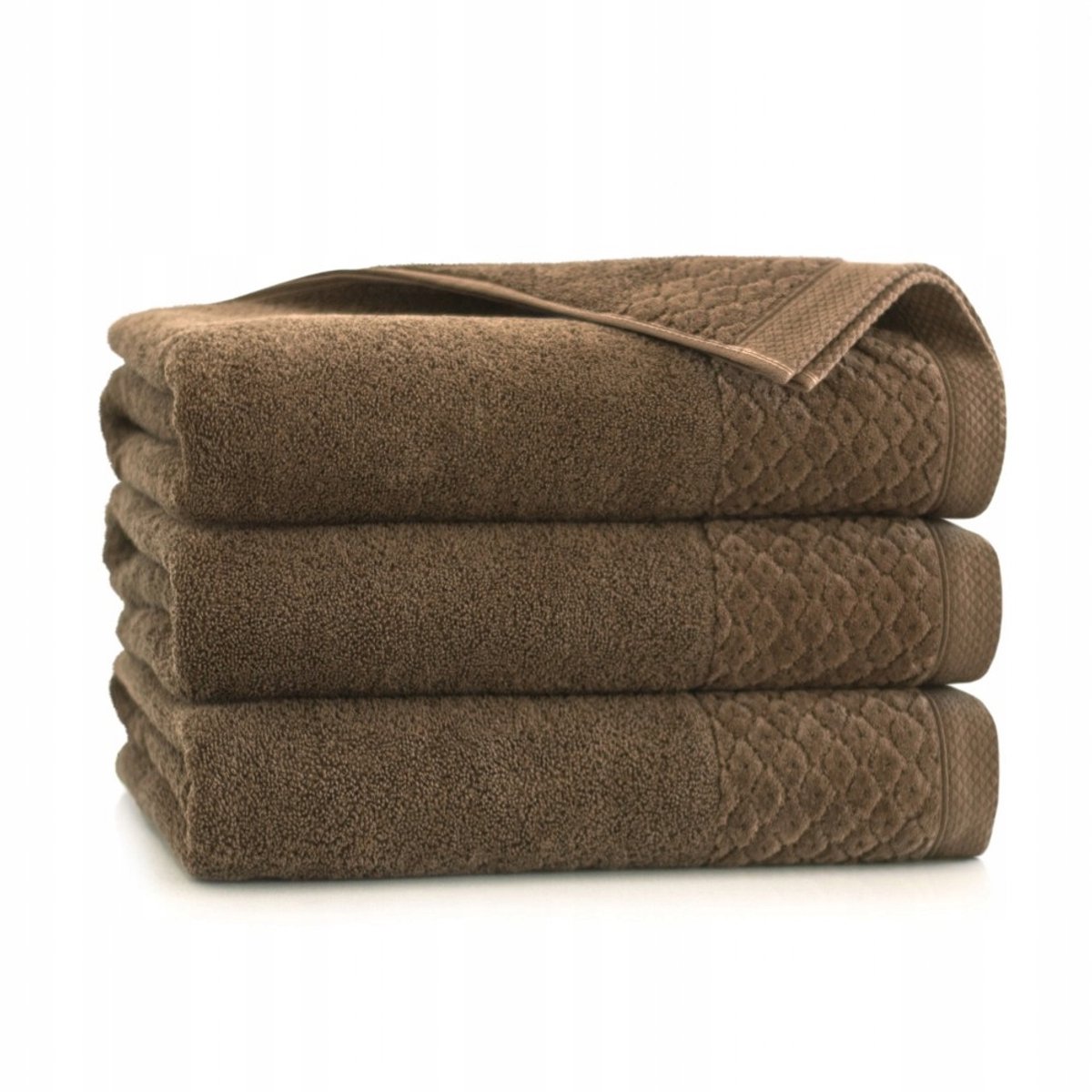 Zwoltex Primavera Handdoek 70x140cm Egyptisch Katoen Bruin