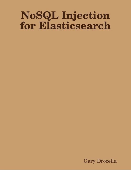 NoSQL Injection for Elasticsearch - cover