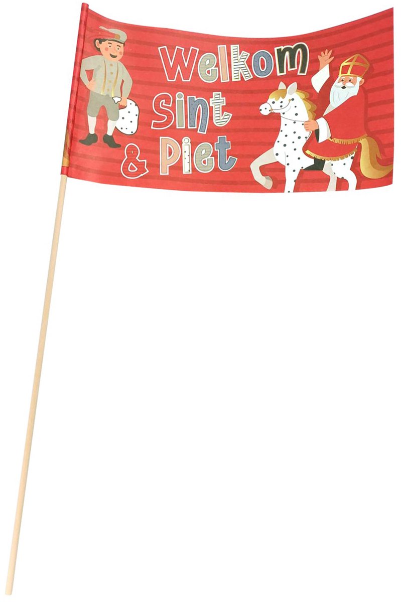Zwaaivlaggetjes sinterklaas 50 stuks