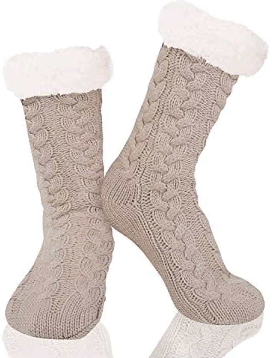 Budino® Huissokken – Verwarmde sokken – Antislip…