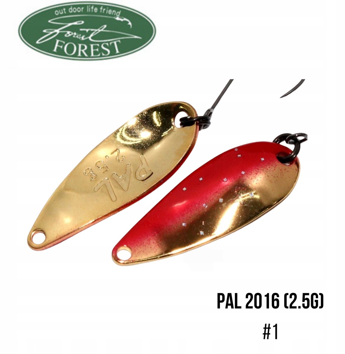 Forest PAL 2016 Wobbler - 2,5 g - Rood Goud