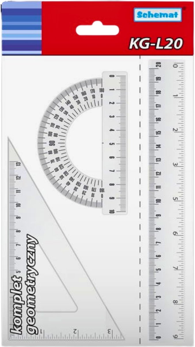Geometrische set KG-L20K Schoolbenodigdheden 1638