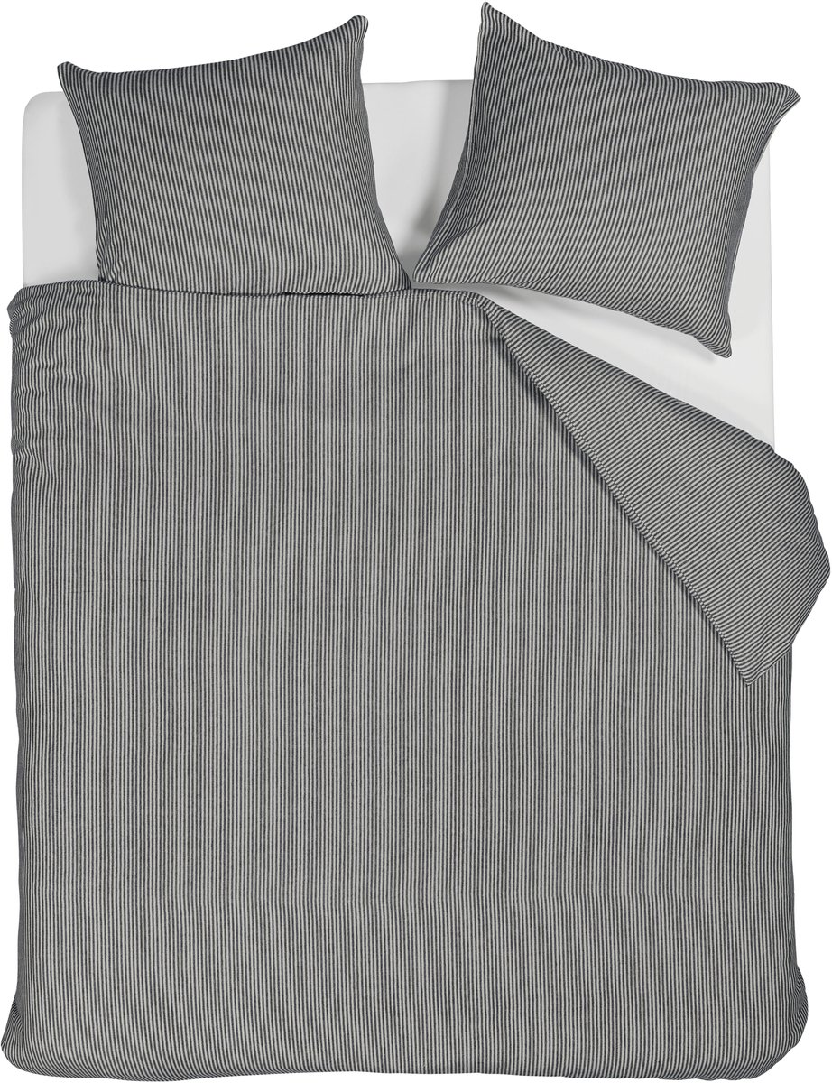 Beddinghouse Ivan dekbedovertrek - Lits-Jumeaux XL - 260 x 200/220 cm - Zwart