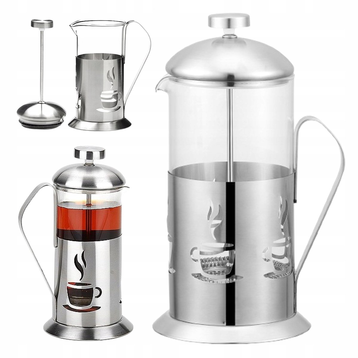 Glazen Koffie- & Theepot met Filter - 600ml