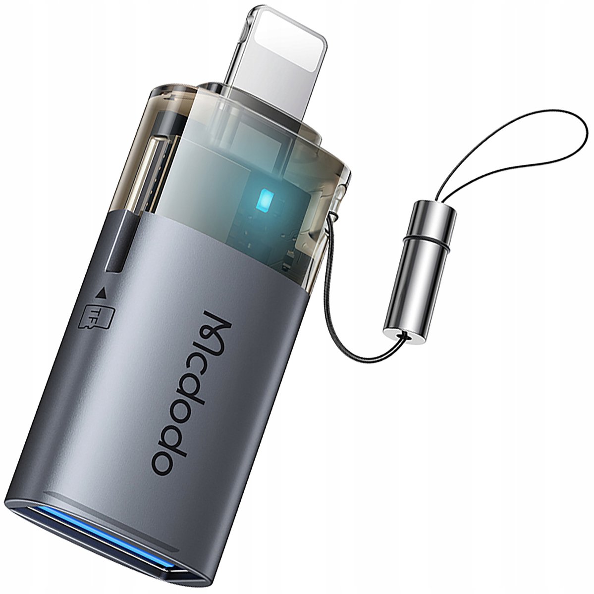 Mcdodo Adapter Usb-A Naar Lightning Kaartlezer Tf 512 Otg Led