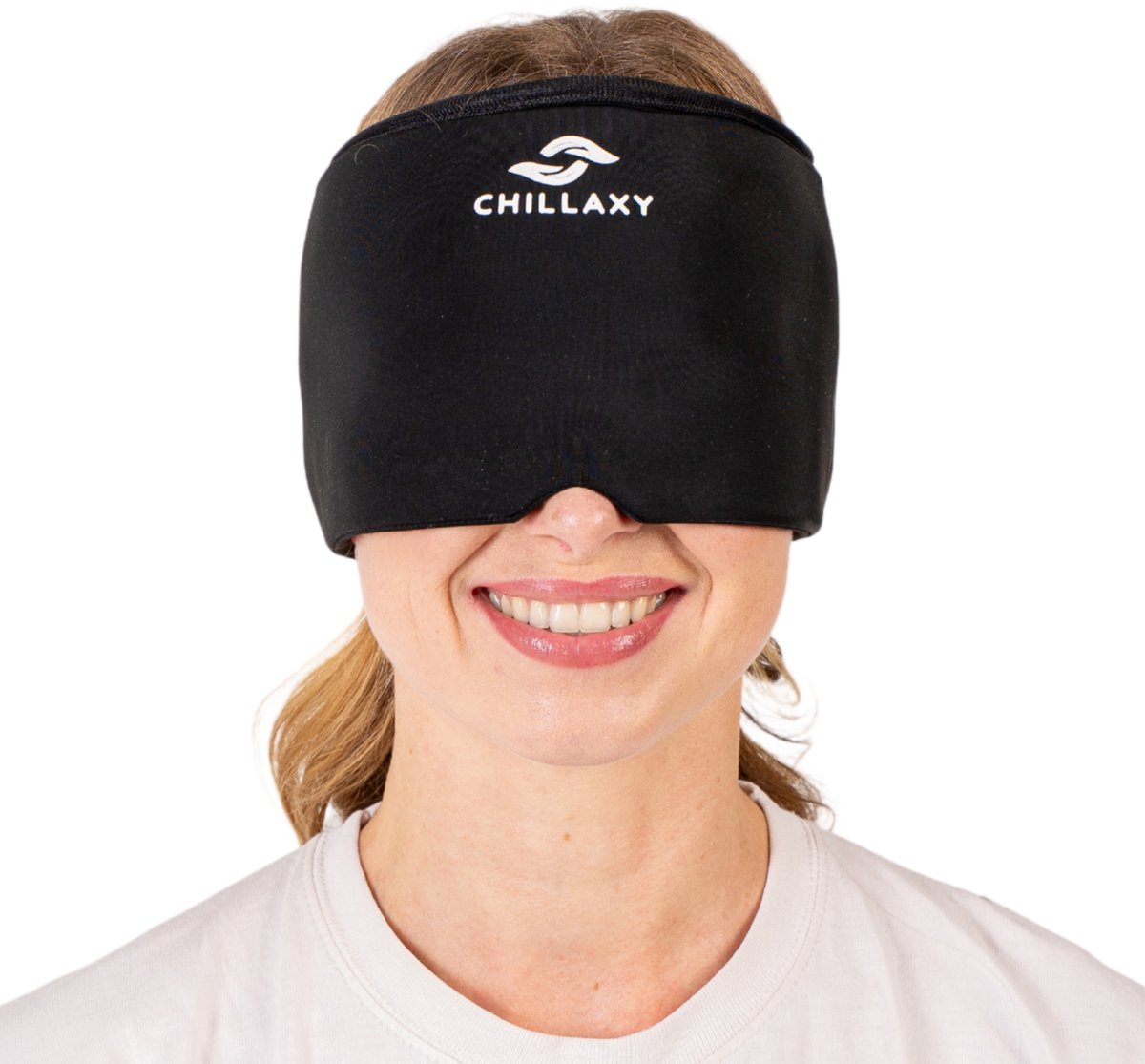 Chillaxy Migraine Masker - Hoofdpijn Muts - Icepack - Coldpack - Verstelbaar met klittenband