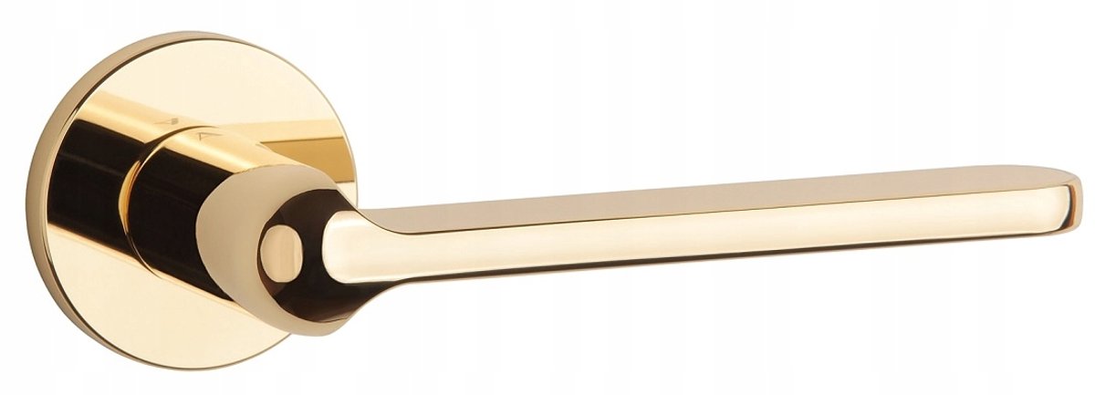 Lorenza Slim Deurklink Rond Goud 7mm - Stijlvol en Modern