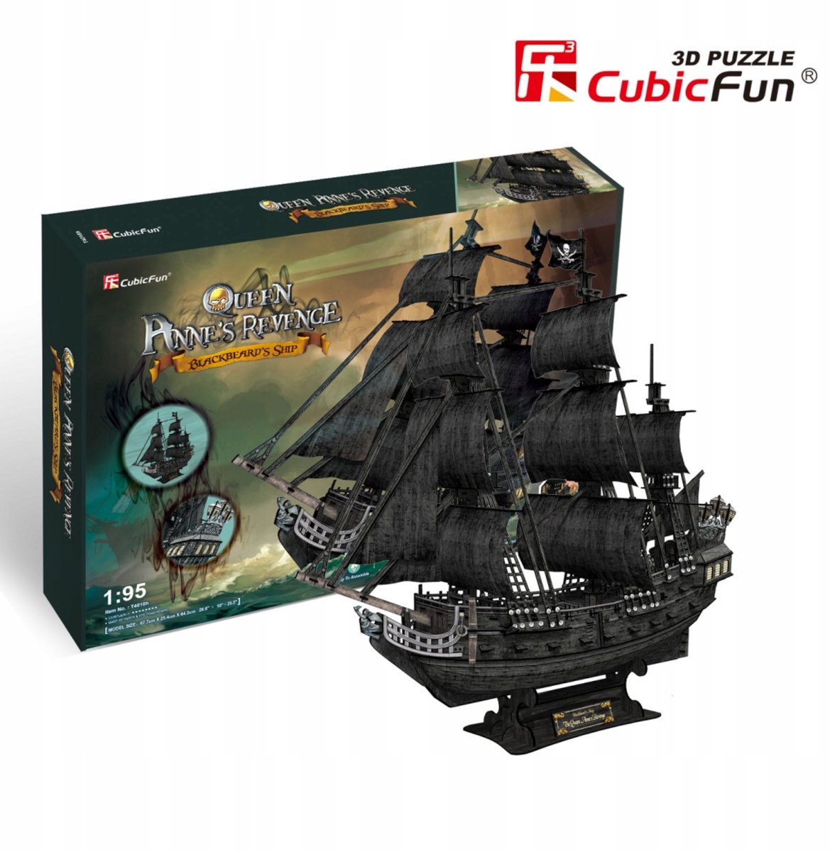 Cubic Fun 3D Puzzel Piratenschip 'Queen Anne's Revenge' XL