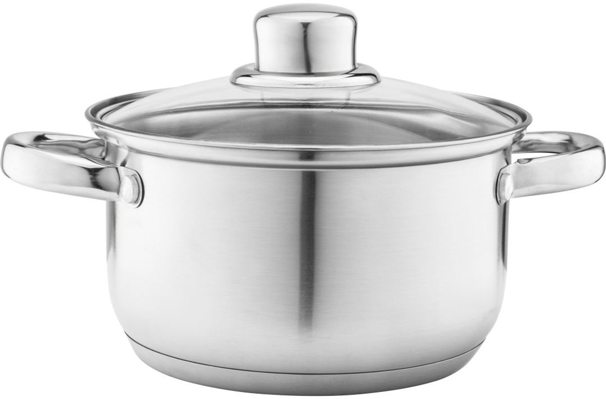 Altom Design Fabio Inductiepan met deksel - roestvrij staal, 1,9L
