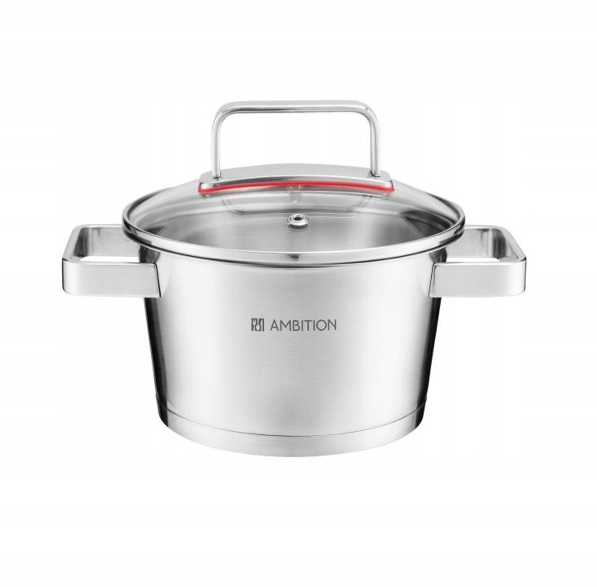 Ambition Select Kookpan met Deksel - 20cm, 3,3L, RVS, Inductie