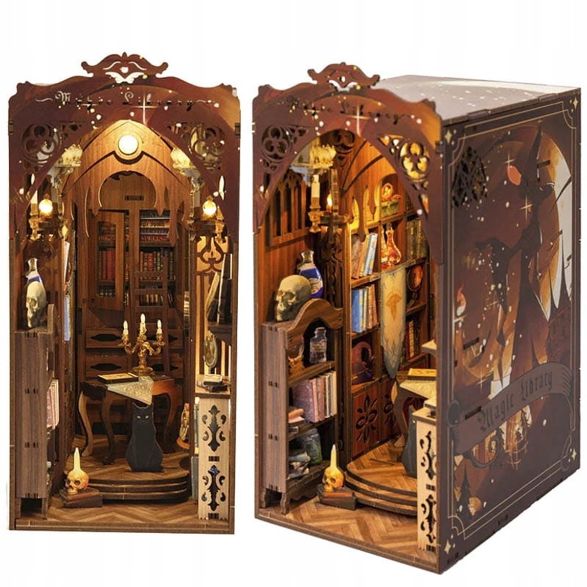 3D Boekenkast Miniatuur - Mysterieuze Bibliotheek DIY Kit