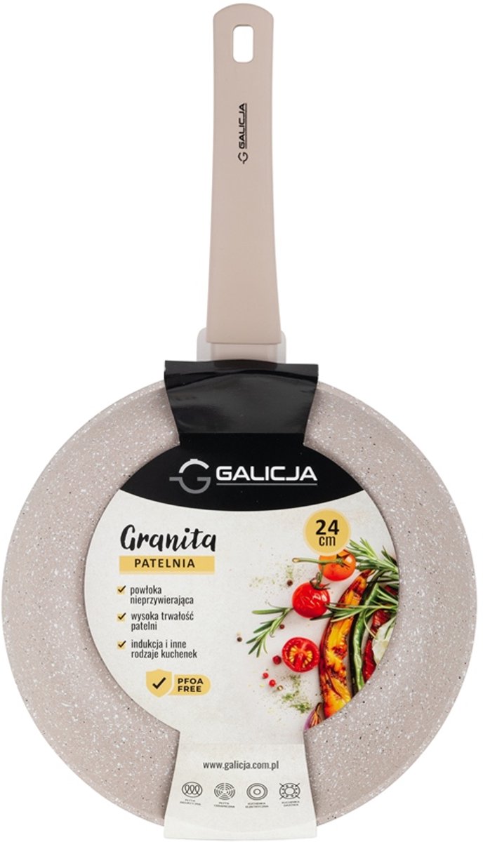 Granita Koekenpan 24cm Aluminium met Anti-aanbaklaag