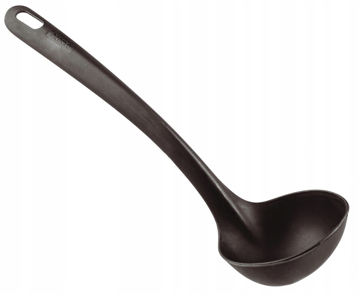 Grote Soeplepel Zwarte Chochel Zonder Krassen - 33,3 cm