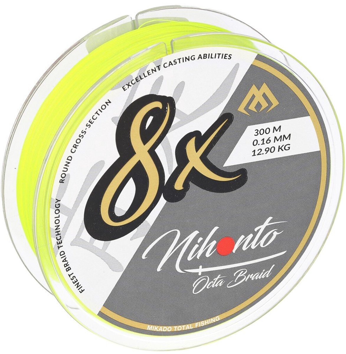 Mikado Nihonto Octa Braid Fluo x8 0,06 mm 150 m Vislijn