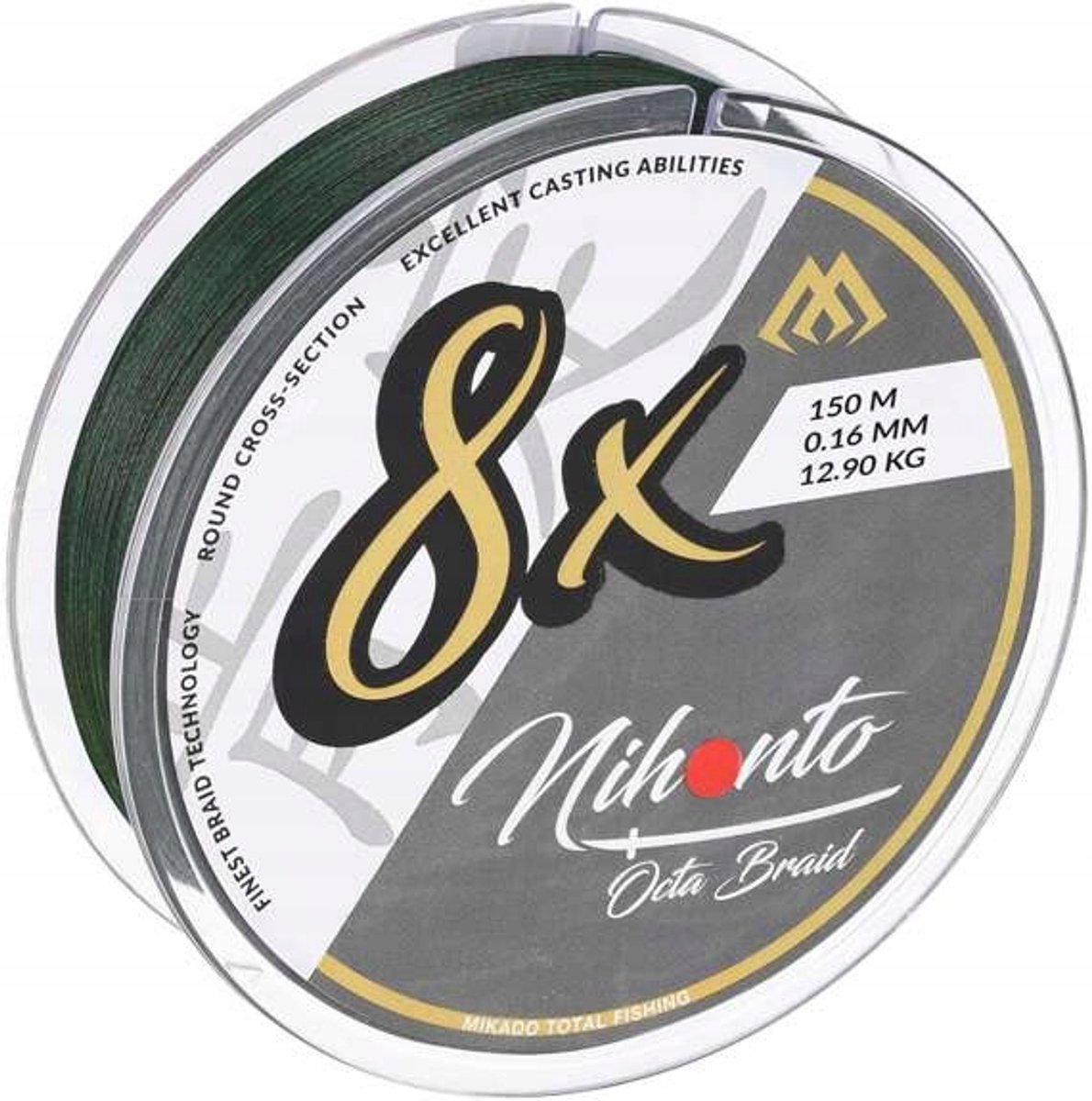 Mikado Nihonto Octa Vlecht Groen 0.35mm 150m Vislijn